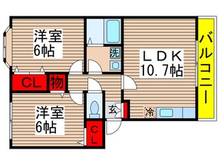 セレ稲荷台の物件間取画像